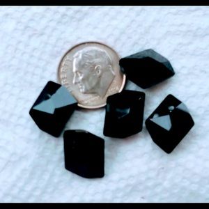 6 Swarovski Crystal Cosmic Pendants 14mm Jet